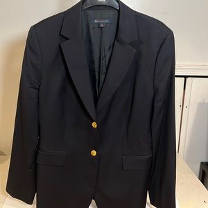 Classic Brooks Brothers women’s blue blazer.
